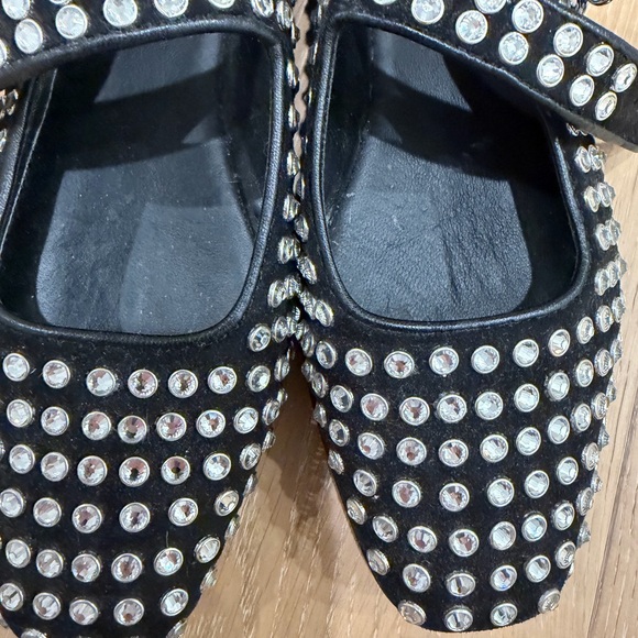 Sam Edelman Black Studded Flats - Picture 2 of 4